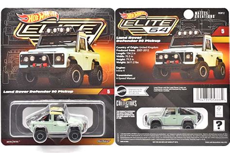 LAND ROVER DEFENDER PICKUPのレビューElite シリーズより小さなクロカンktkr HGW Hot Wheels 情報まとめ ホットウィール