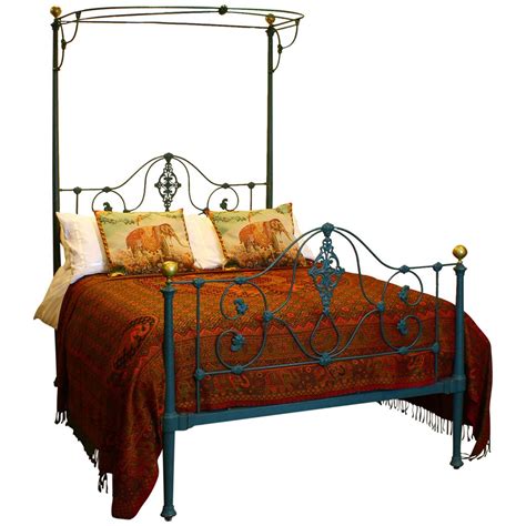 Mid Victorian Iron Half Tester Bed At Stdibs