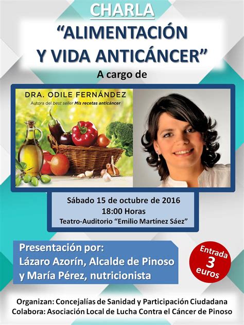 Mis Recetas Anticáncer Charla Alimentación y vida anticáncer en