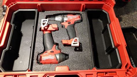 Milwaukee Packout Tool Storage With Kaizen Foam Insert For V Impact