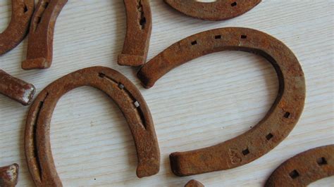 Rusty Horseshoe Antique Horseshoelucky Horseshoe Rustic Horseshoe