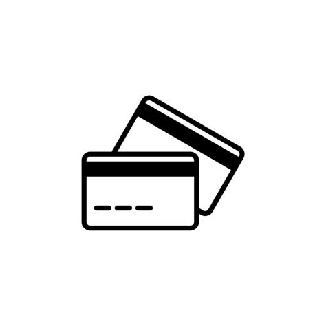 Credit Card Payment Solid Line Icon Design Concept For Web And UI