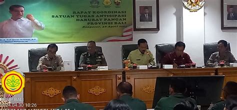 Berita BSIP Bali Rapat Koordinasi Satuan Tugas Antisipasi Darurat