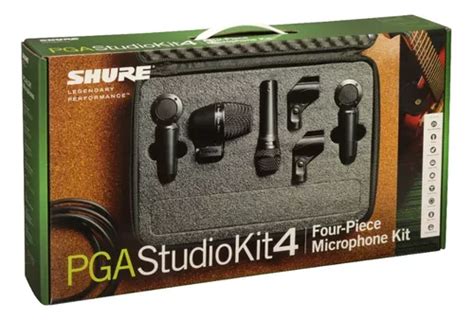 Juego De Microfonos Para Estudio 4 Pzs Pgastudiokit4 Shure Cuotas Sin