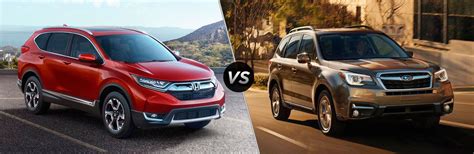 2017 Honda Cr V Vs 2017 Subaru Forester