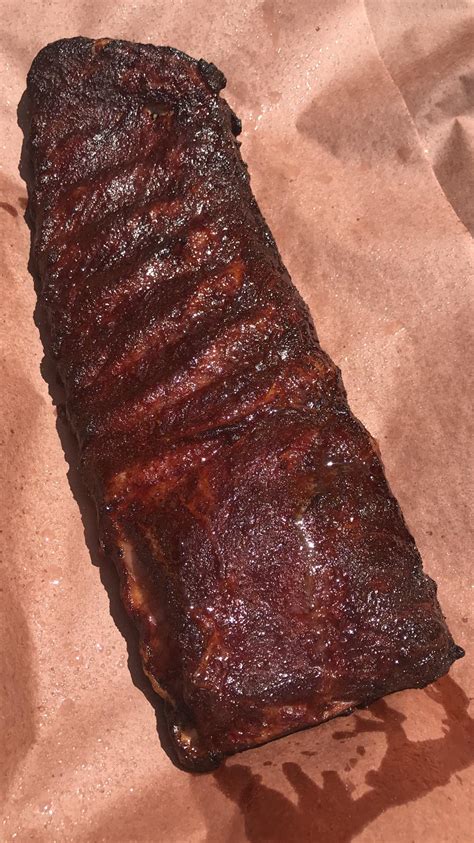 St Louis Ribs About To Be Wrapped Gotta Love The Killer Hogs Rub For That Beautiful Mahogany