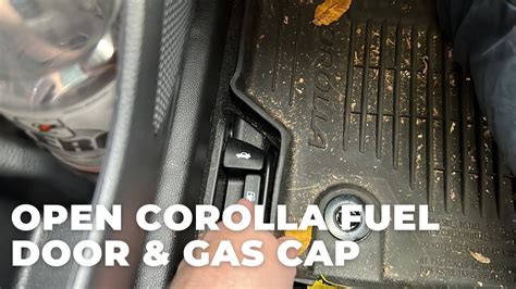 How To Open Fuel Door Gas Cap On Toyota Corolla YouTube