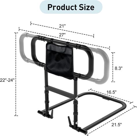 Rieles De Asistencia De Cama Para Adultos Mayores Con Sensor De Luz