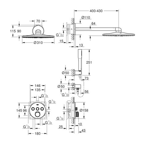 Grohe Grohtherm Smartcontrol Bruses T Til Indbygning I B Rstet Hard