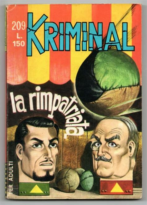 Kriminal N La Rimpatriata Originale Editoriale Corno Magnus