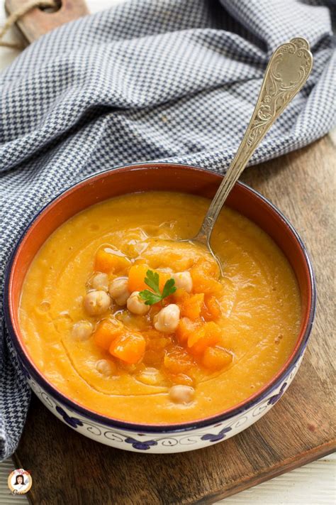 Zuppa Di Ceci E Zucca Primo Piatto Cremoso Ricetta Facile In Pentola