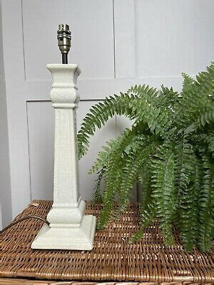 Laura Ashley Porcelain Corinthian Column Table Lamp 20 Vintage Crackle