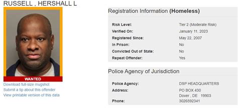 Delaware State Police S O A R Searching For Wanted Sex Offenders Delaware State Police