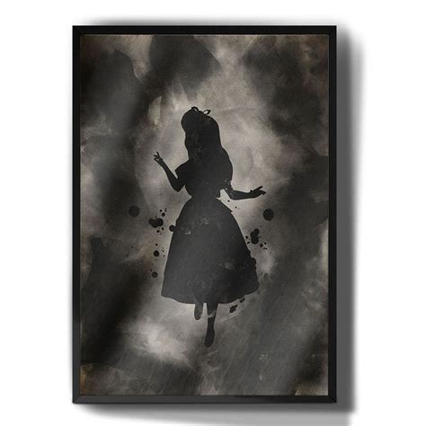 Quadro Decorativo Alice No Pais Das Maravilhas Disney Para Sala Quarto