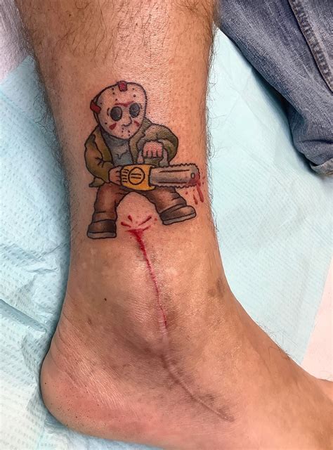 Tattoo Of The Week Jason Voorhees — Independent Tattoo Dela Where