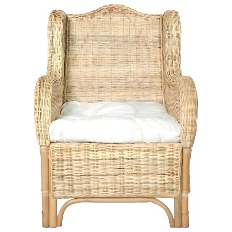 Canapé avec coussin Rotin naturel et lin