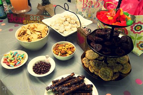 Girl Baby Shower Food Table Spoonful Of Imagination