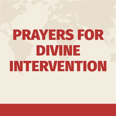 Prayer Points On Divine Intervention With Bible Verses Prayer Points