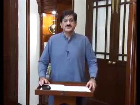 Cm Sindh Murad Ali Shahs To The People Of Pakistan Cancel Everything