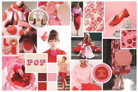 Download Pastel Red Aesthetic Mood Board Wallpaper