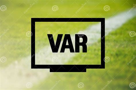 Var Video Assistant Referee Icon Or Var Sign For Soccer Or Football