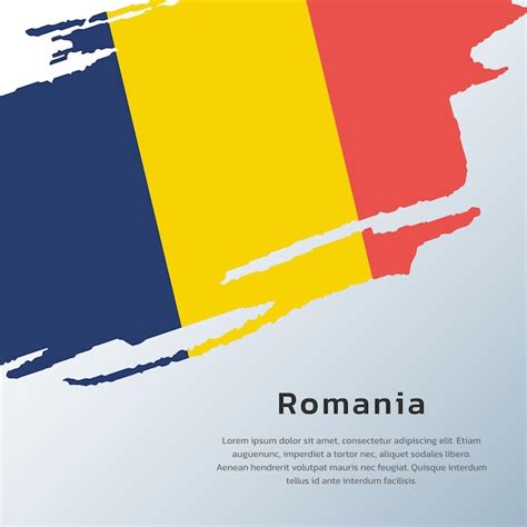 Premium Vector Illustration Of Romania Flag Template