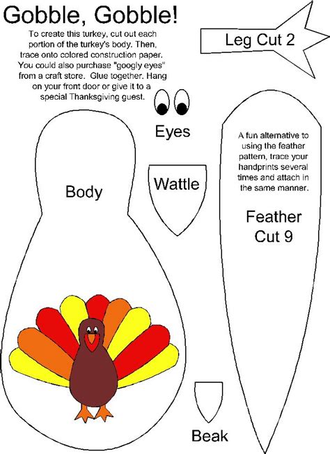 Turkey Cut Out Pattern