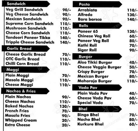 Menu At South City Cafe Shri Kishanpura Rv244wh