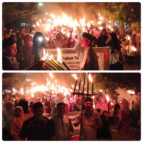 Sambut Ramadhan Kartar Desa Tangeban Masama Di Banggai Gelar Pawai Obor