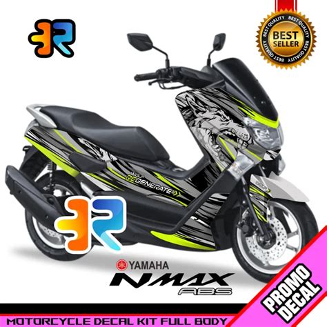 Stiker Decal Motor Nmax Old Desain Wolf Serigala Sticker Decal Full