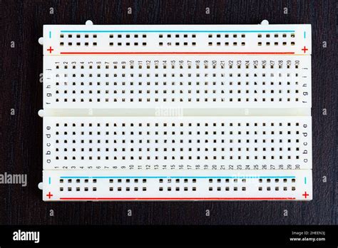 Electronics Breadboard For Prototyping Circuits Stock Photo Alamy