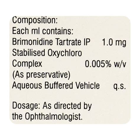 Brimosun LS 0 10 Eye Drops 5ml Price Uses Side Effects Netmeds