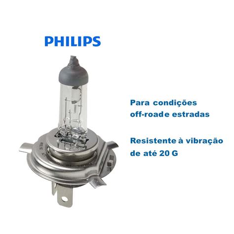 Lampada Farol Titan 150 Philips H4 KURUKA