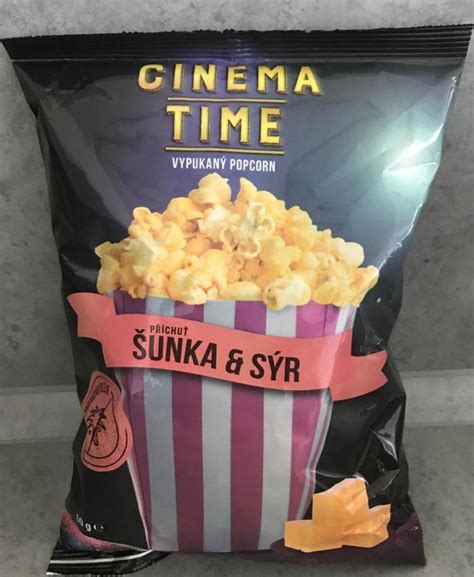 Vypukan Popcorn Unka A S R Cinema Time Kalorie Kj A Nutri N