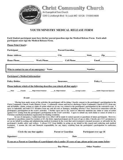 18 Medical Release Form For Adults Page 2 Free To Edit Download And Print Cocodoc