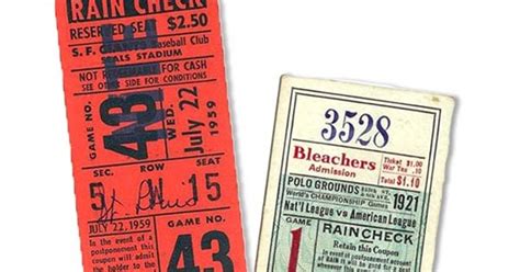 Chewingthecud Vintage Baseball Tickets