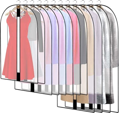 5 Pack Large Clear Garment Bags Moth Proof Garment Bagsgarment Cover