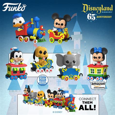 Funkos Disneyland 65th Anniversary Pops Feature Rides And Classic