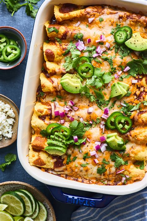 Vegetarian Black Bean Enchiladas Olive And Mango