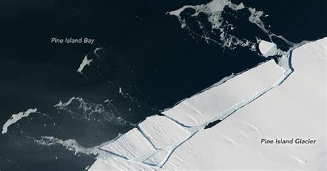 NASA satellite spots mile-long iceberg breaking off of Antarctic ...