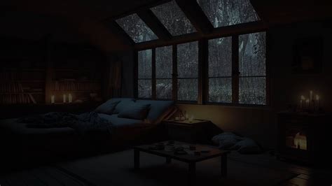 Rainy Night In A Small Bedroom It S Raining Outside To Help You Get