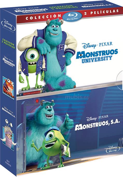 Carátula de Pack Monstruos S A Monstruos University Blu ray