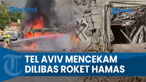 Kondisi Mencekam Tel Aviv Dihujani Roket Hamas Yang Juga Jebol Iron