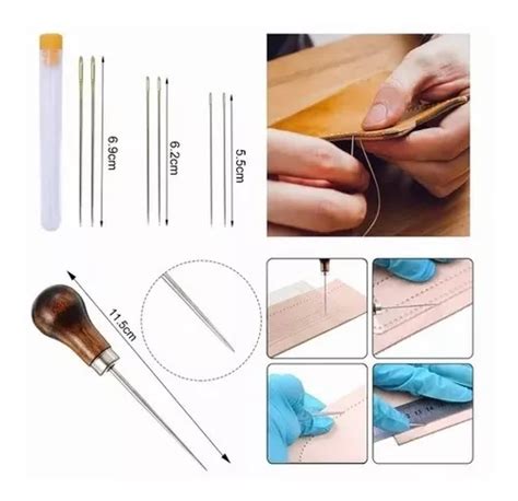 20 Kit De Encuadernación Herramientas Para Coser Piel Y Lona Envío gratis