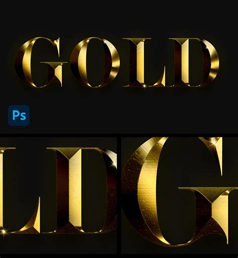 Photoshop Gold Text Effect Tutorial