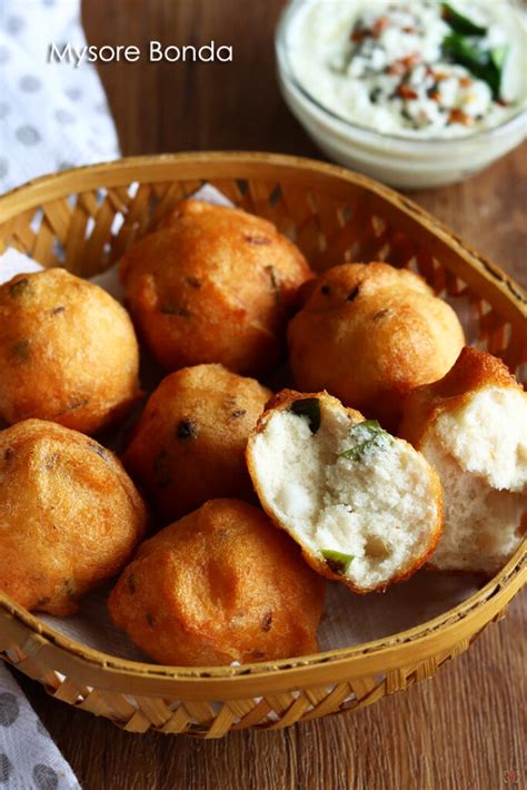 Mysore Bonda Recipe Mysore Bajji Recipe Sharmis Passions