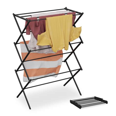 Relaxdays S Choir Linge Pliable X X Cm Barres Tendoir