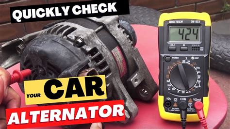 How To Check If The Alternator Is Bad With A Voltmeter Screwdriver