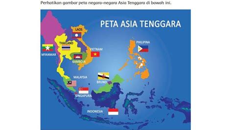 Peta Asia Tenggara Tuliskan Batas Batas Wilayah Negara Berikut Batas