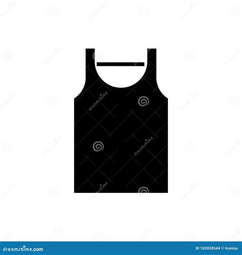 Icono De La Camiseta Ejemplo Del Vector Muestra Negra En Fondo